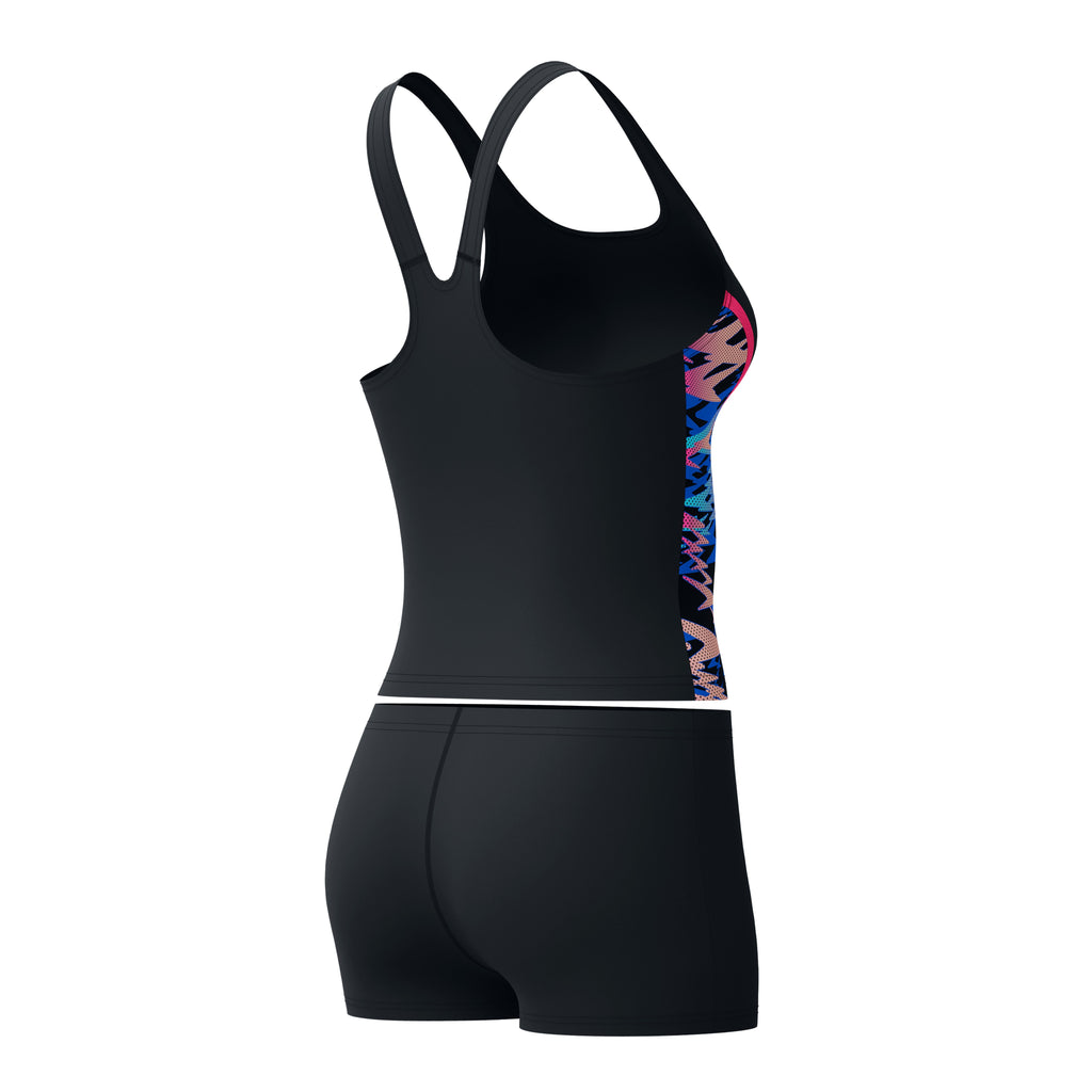 HYPERBOOM SPLICE TANKINI SET BLK/PNK
