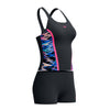 HYPERBOOM SPLICE TANKINI SET BLK/PNK