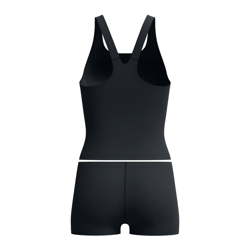 HYPERBOOM SPLICE TANKINI SET BLK/PNK