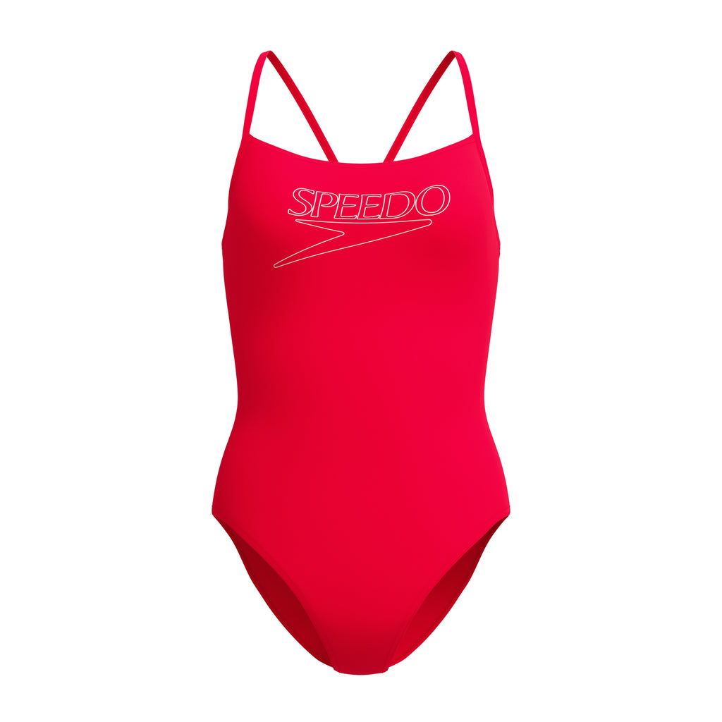 END+ LOGO THIN STRAP 1PC RED