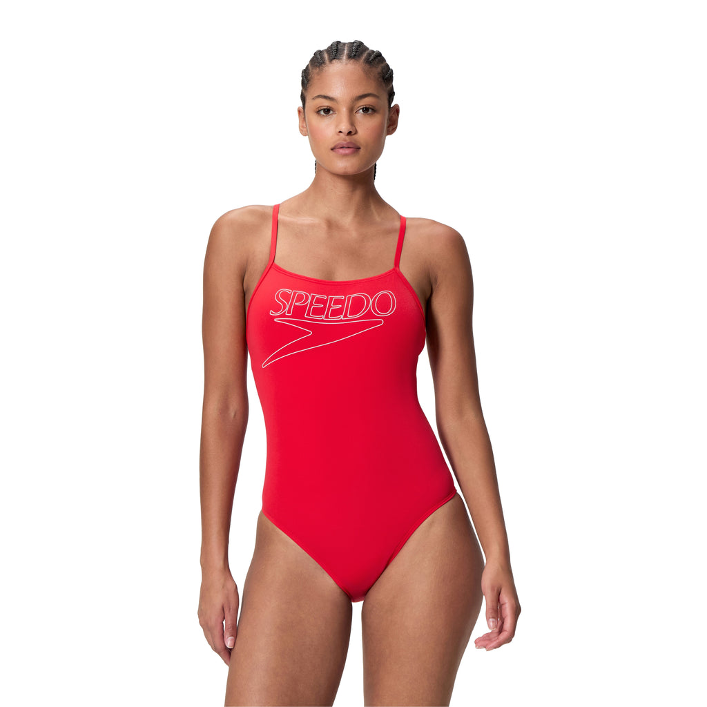 END+ LOGO THIN STRAP 1PC RED