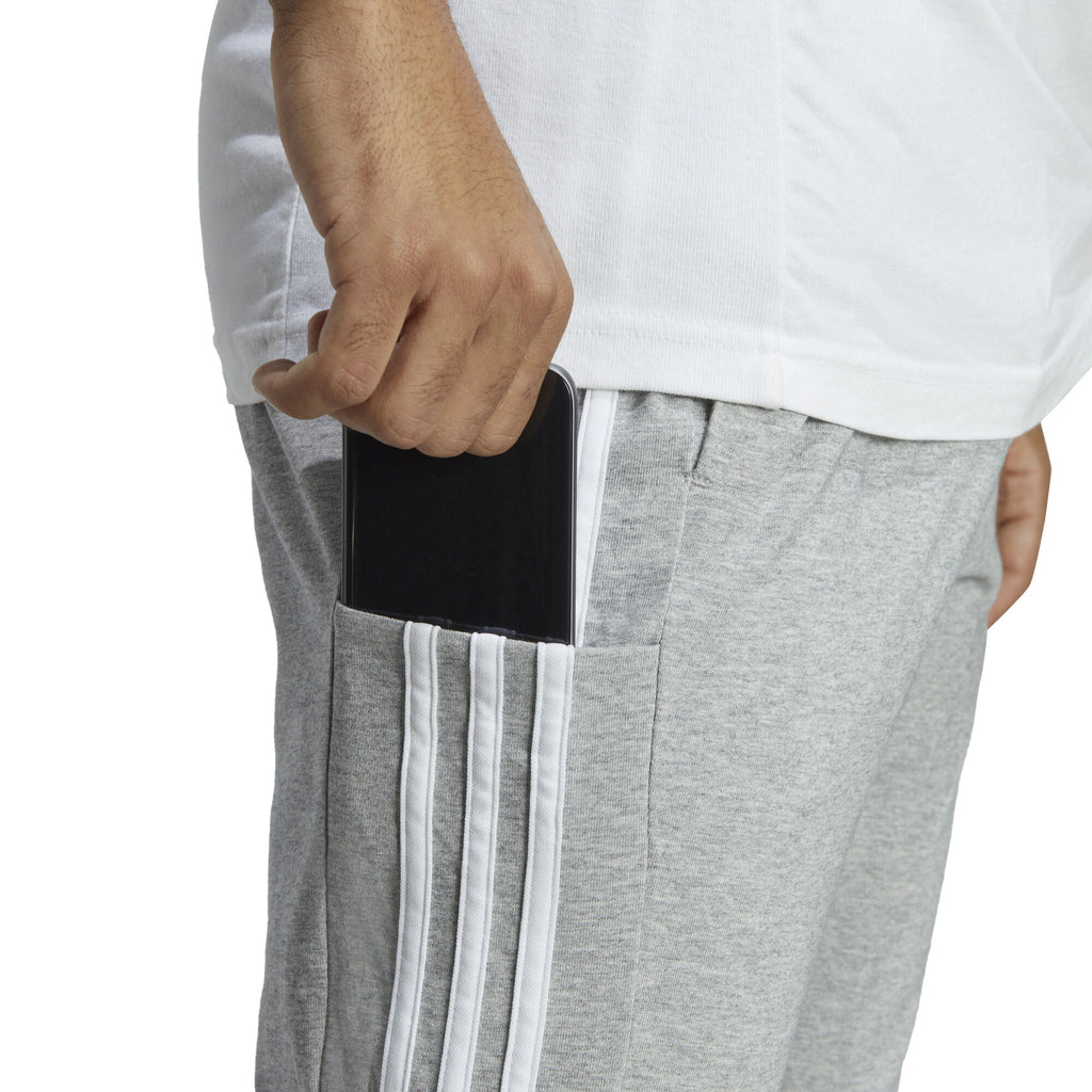 Essentials Single Jersey Tapered Open Hem 3-Stripes broek
