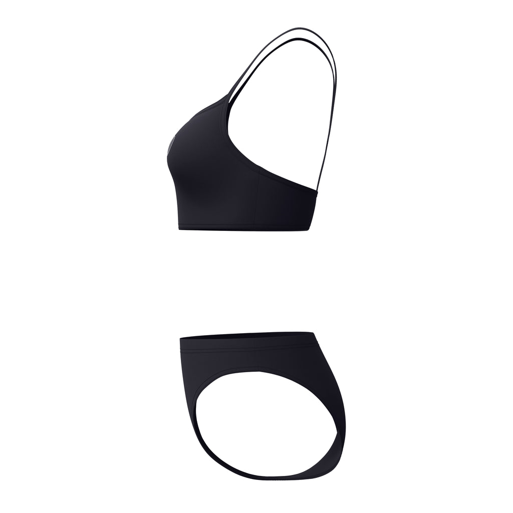 END+ LOGO THIN STRAP 2PC BLK