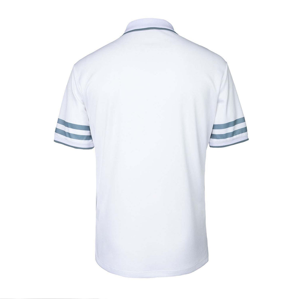 men printed stripe polo