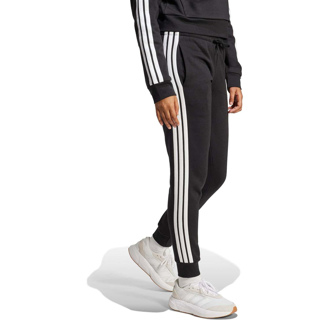 Essentials 3-Stripes Fleece Slim Broek