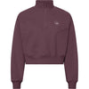 soft sweat half zip top