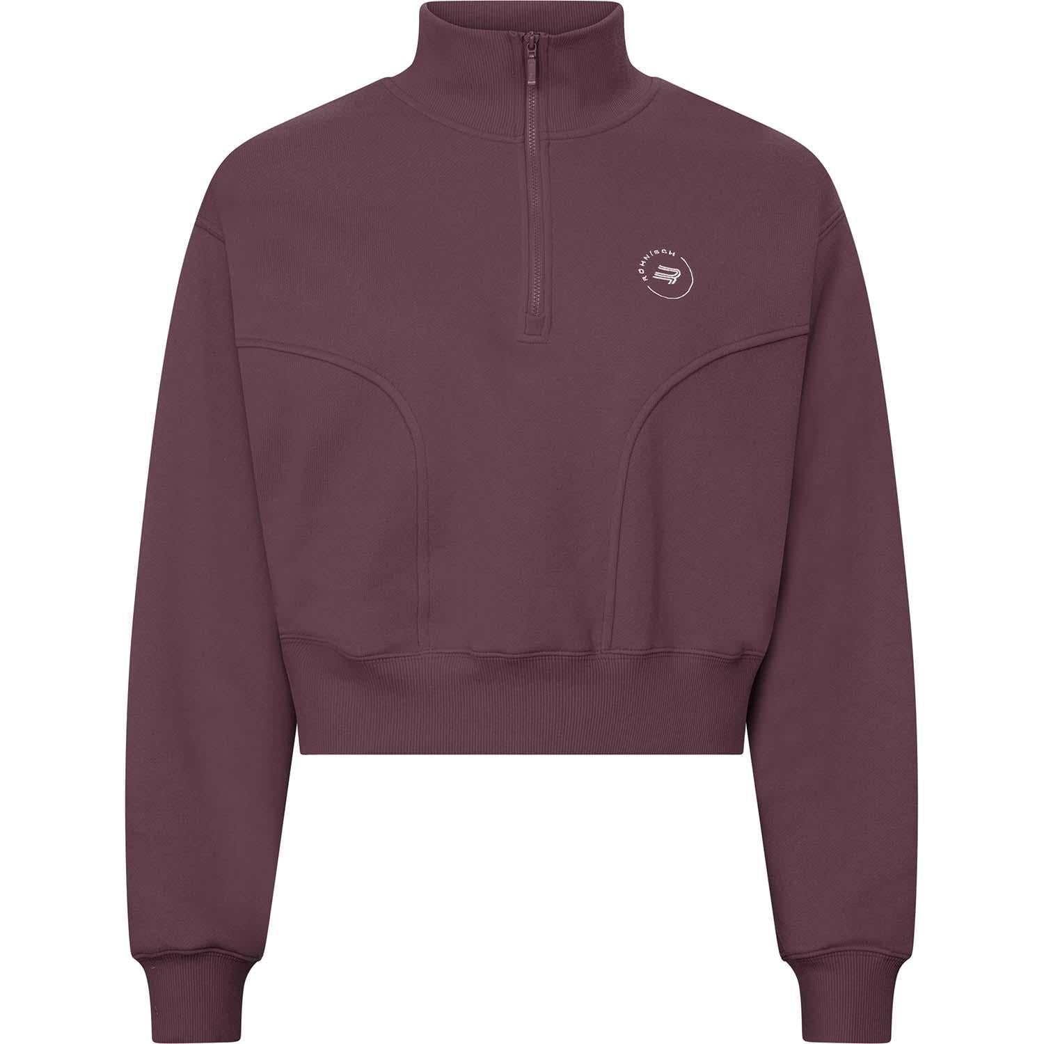 soft sweat half zip top