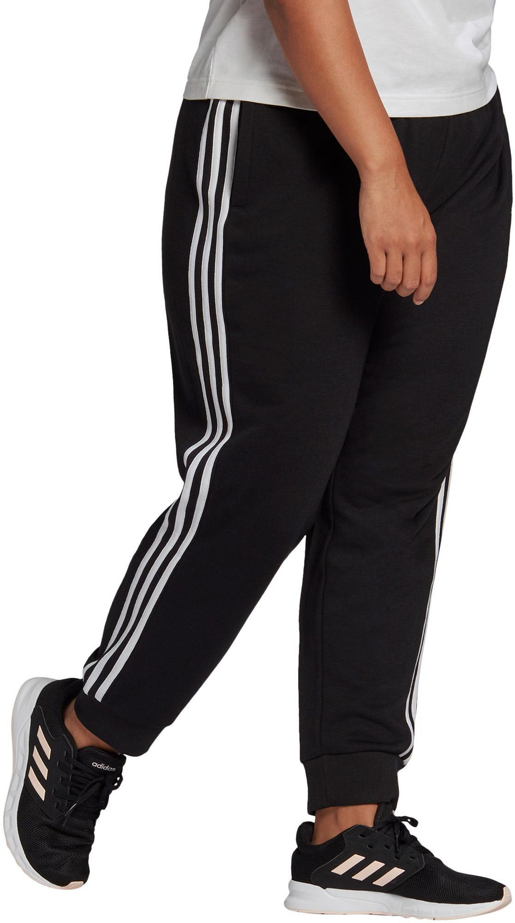 Essentials French Terry 3-Stripes Broek (Grote Maat)