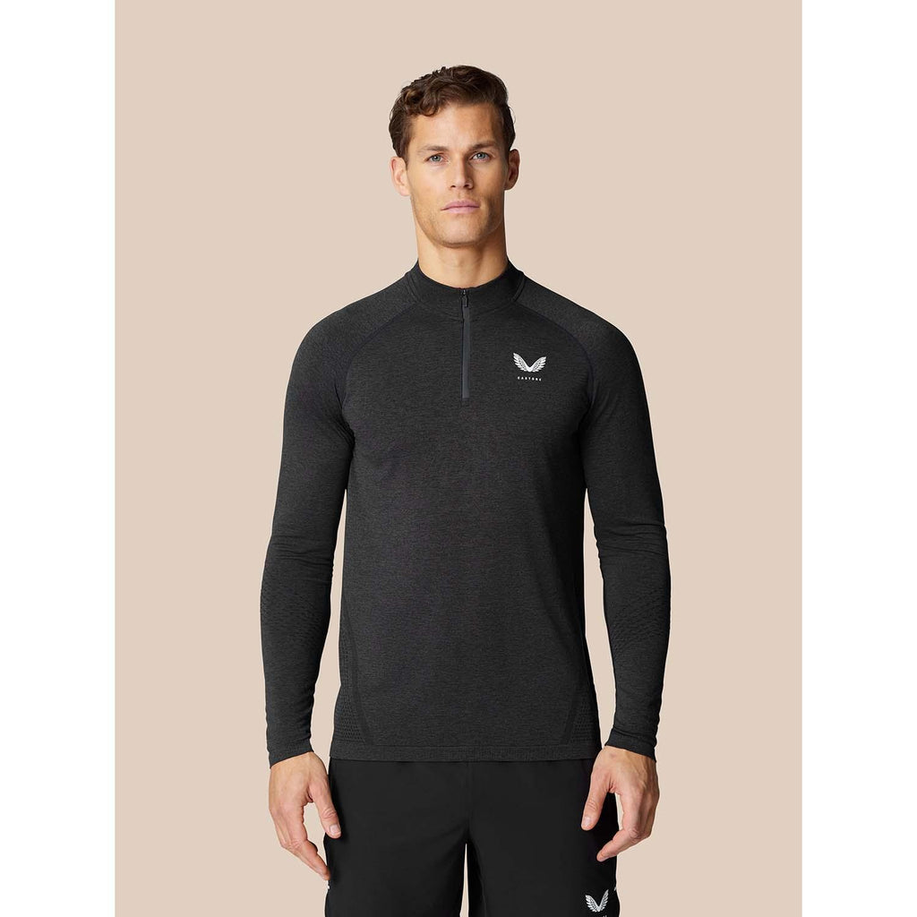 Seamless 1/4 Zip Ls Top