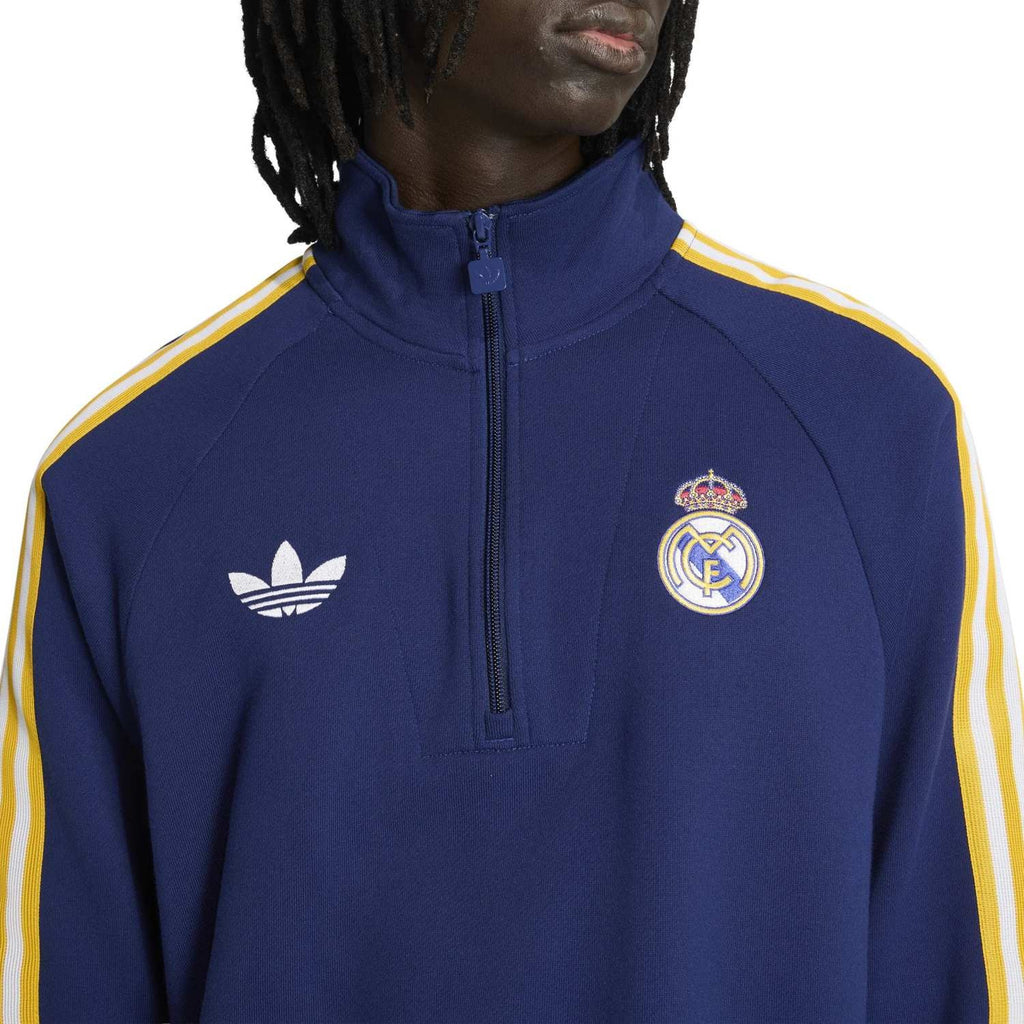 Real Madrid Originals Sweater met Halflange Rits