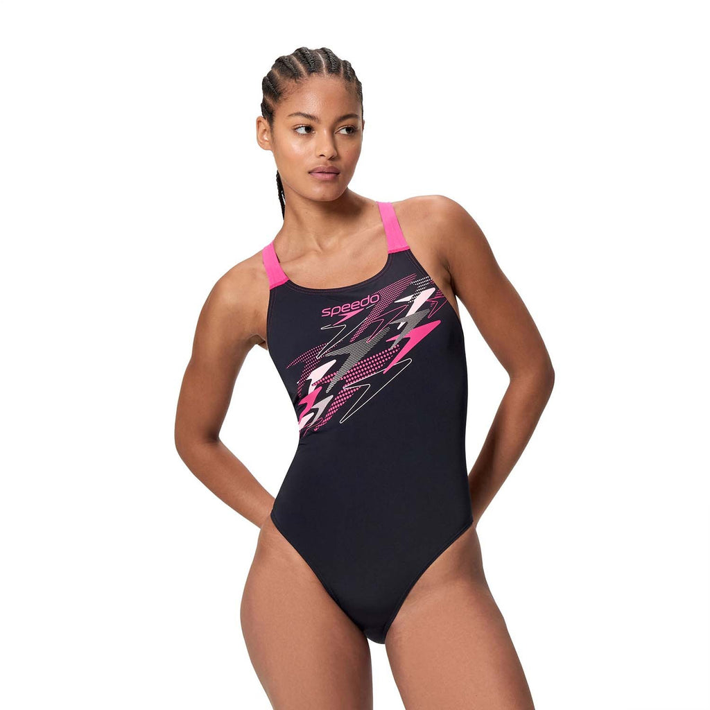 MEDLEY LOGO MEDALIST 1PC BLK/PNK