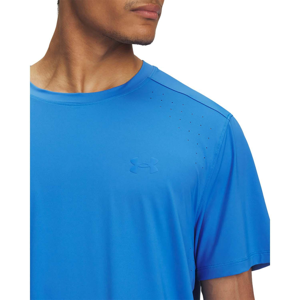 ua launch elite shortsleeve-blu
