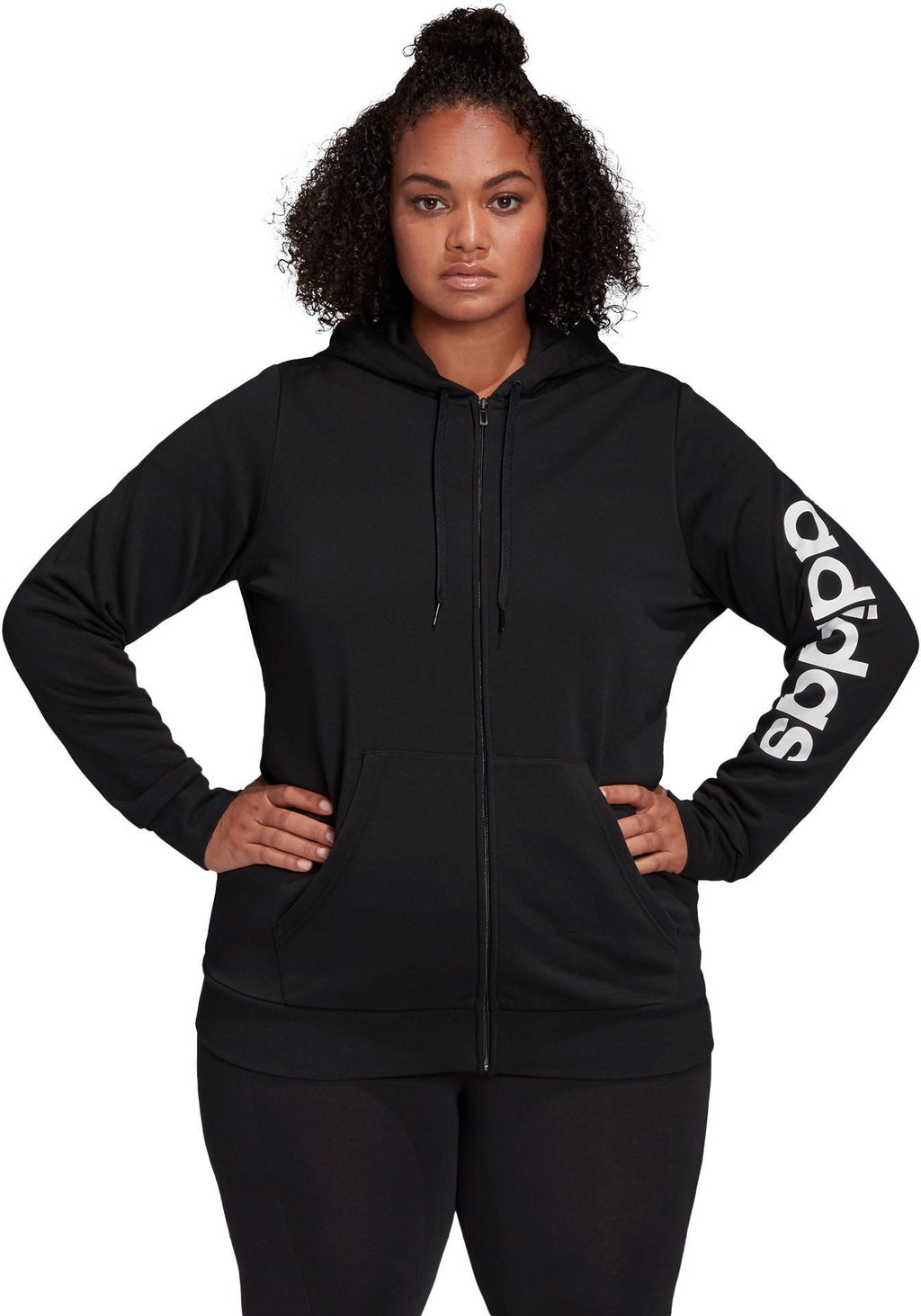 Essentials Hooded Full Zip trainingsjack (Grote Maat)