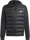 Essentials Hybride donsjack met capuchon