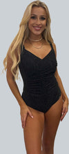Ladies Swimsuit Black Tiger