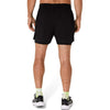 asics core 2n1 5in short