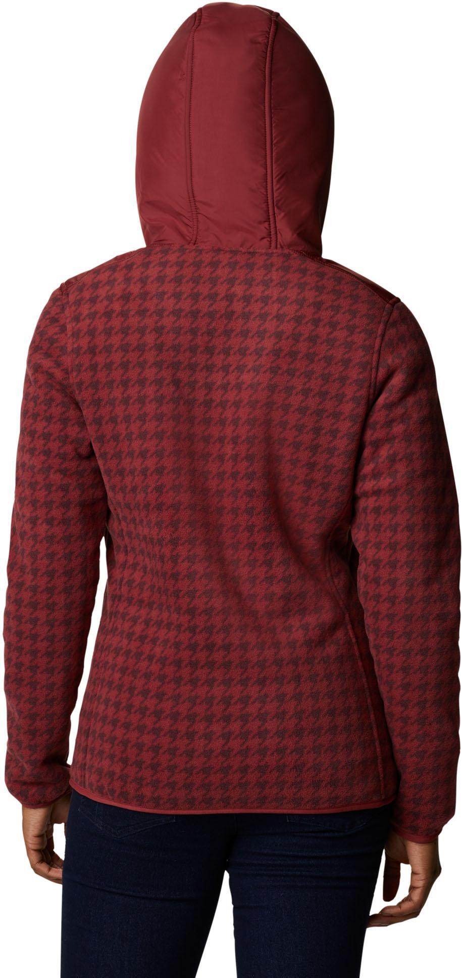 winter pass print fleece full zip