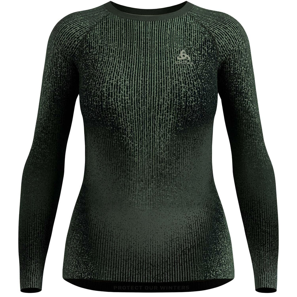 bl top crew neck l/s performance warm blackcomb