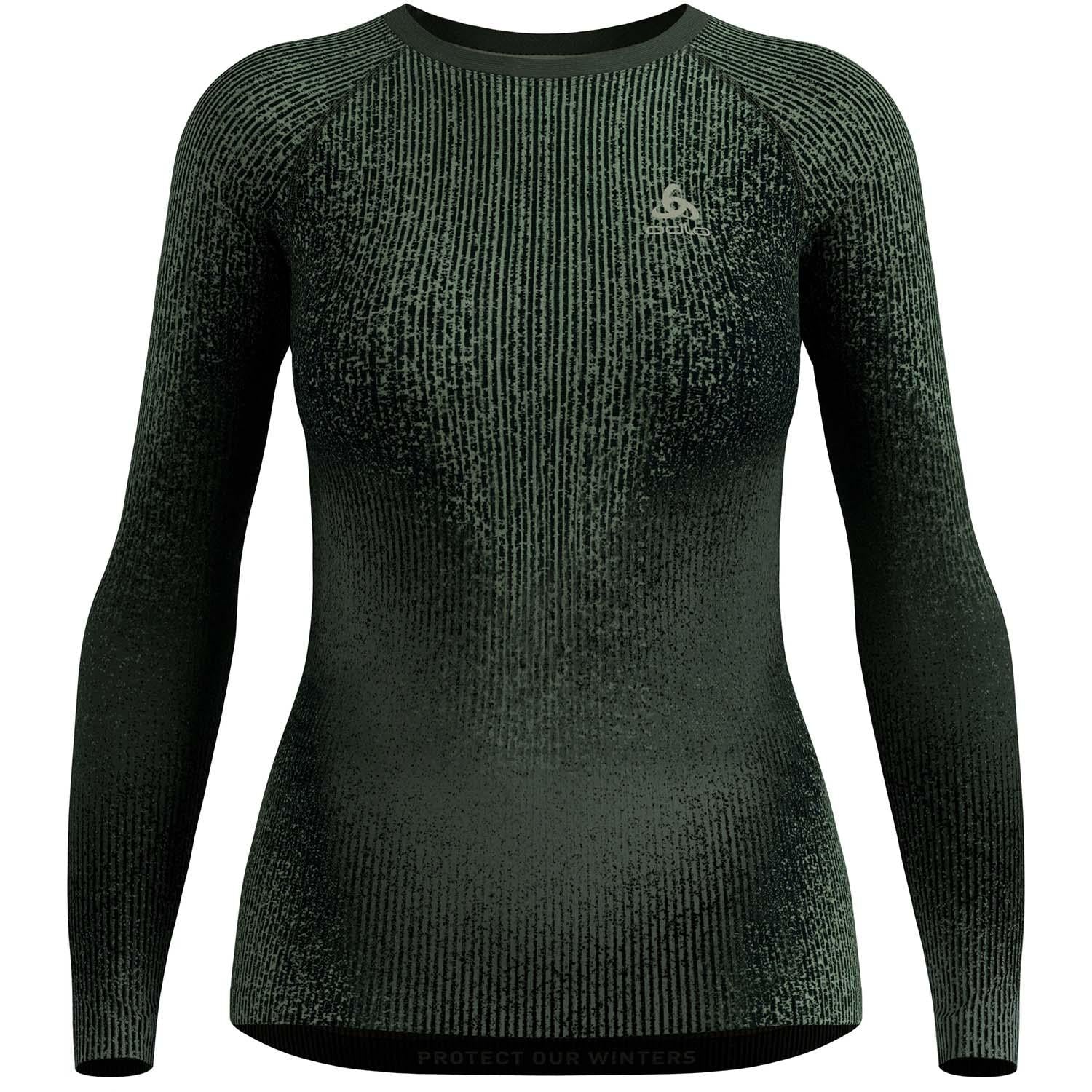 bl top crew neck l/s performance warm blackcomb