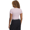 Ua Rival Rib Baby Tee-pnk