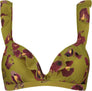 Painted Animal Ruffle Bikinitop