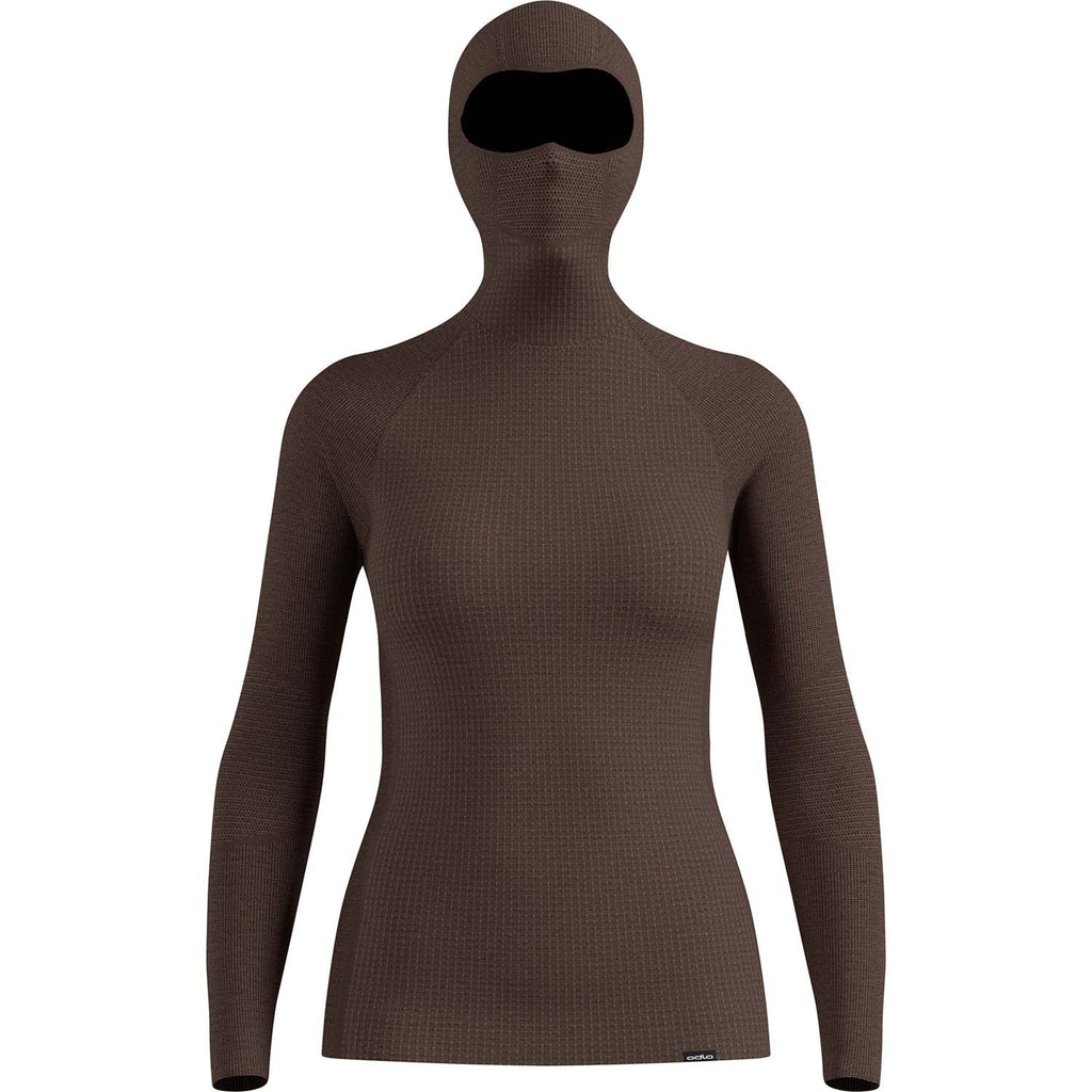 performance wool base layer shirt met facemask