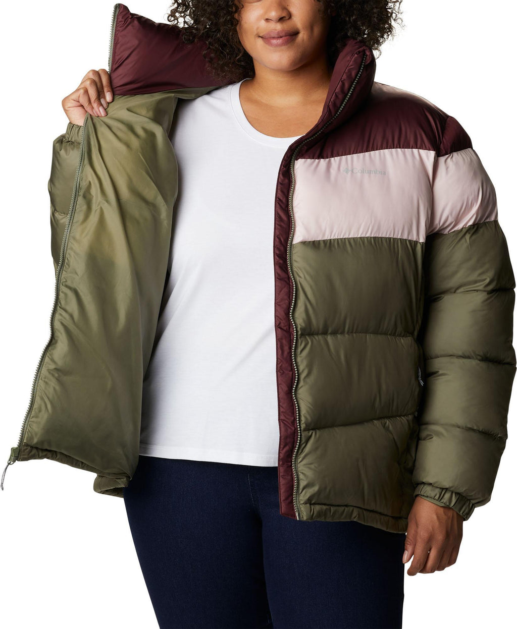 puffect color blocked jacket