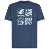 Melange Front Print T-shirt strand