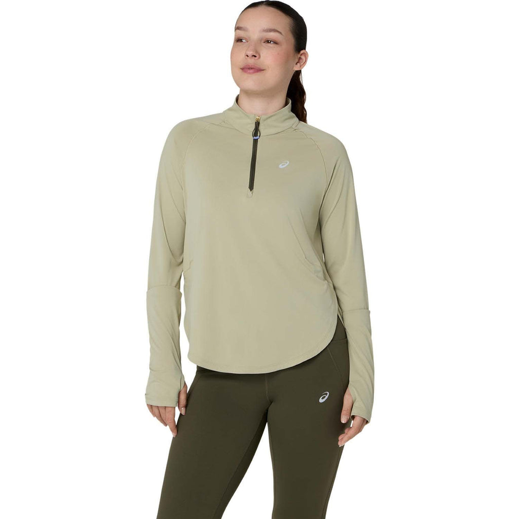 Nagino Run 1/4 Zip Zomer Topshirt met lange mouwen hardlopen