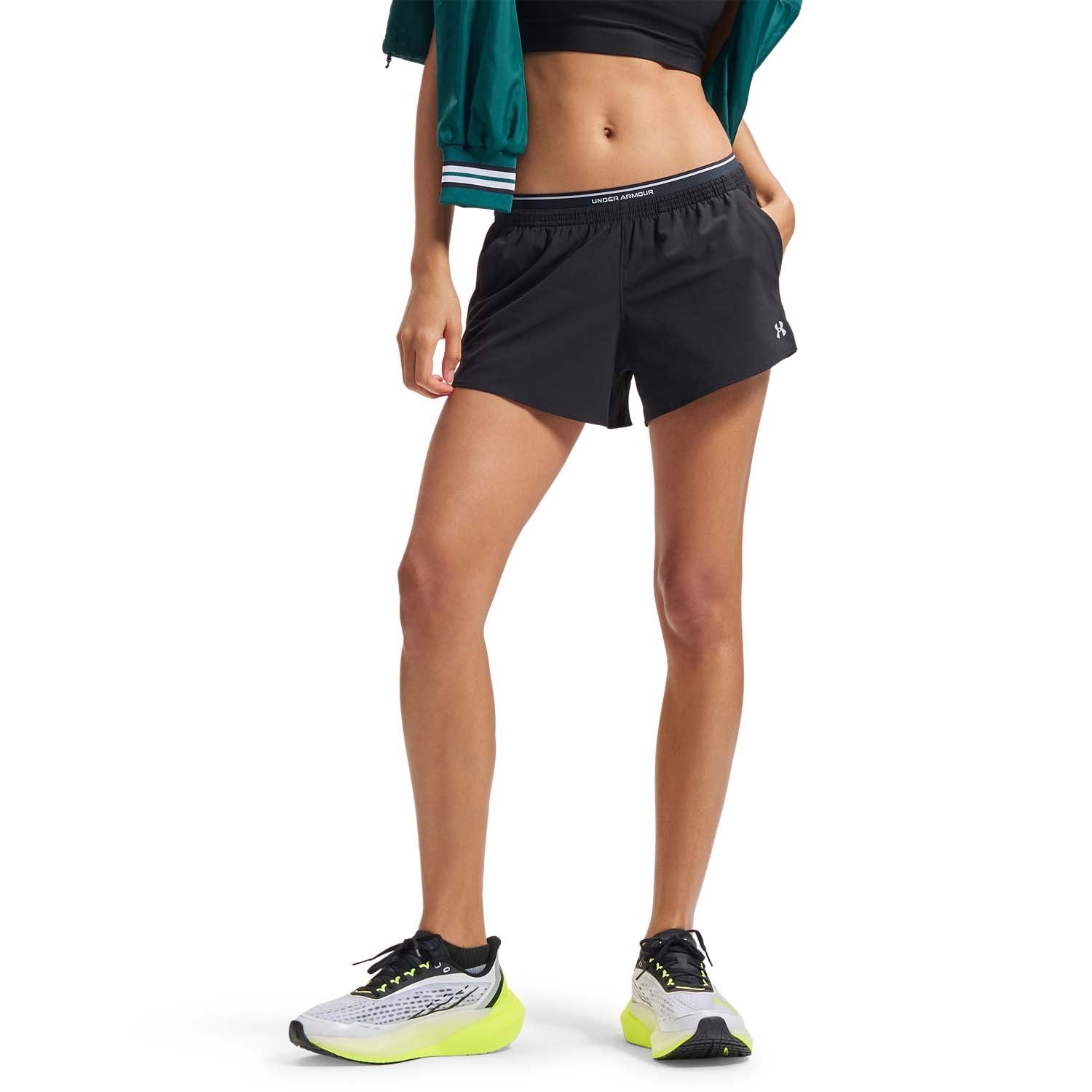 ua sport 96 woven 3in shorts-blk