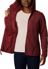winter pass print fleece full zip