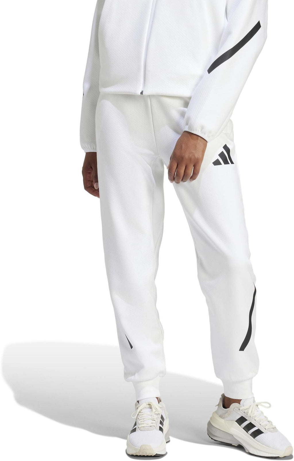 PANTA ADIDAS W INTERL CP ZNE BIANCO