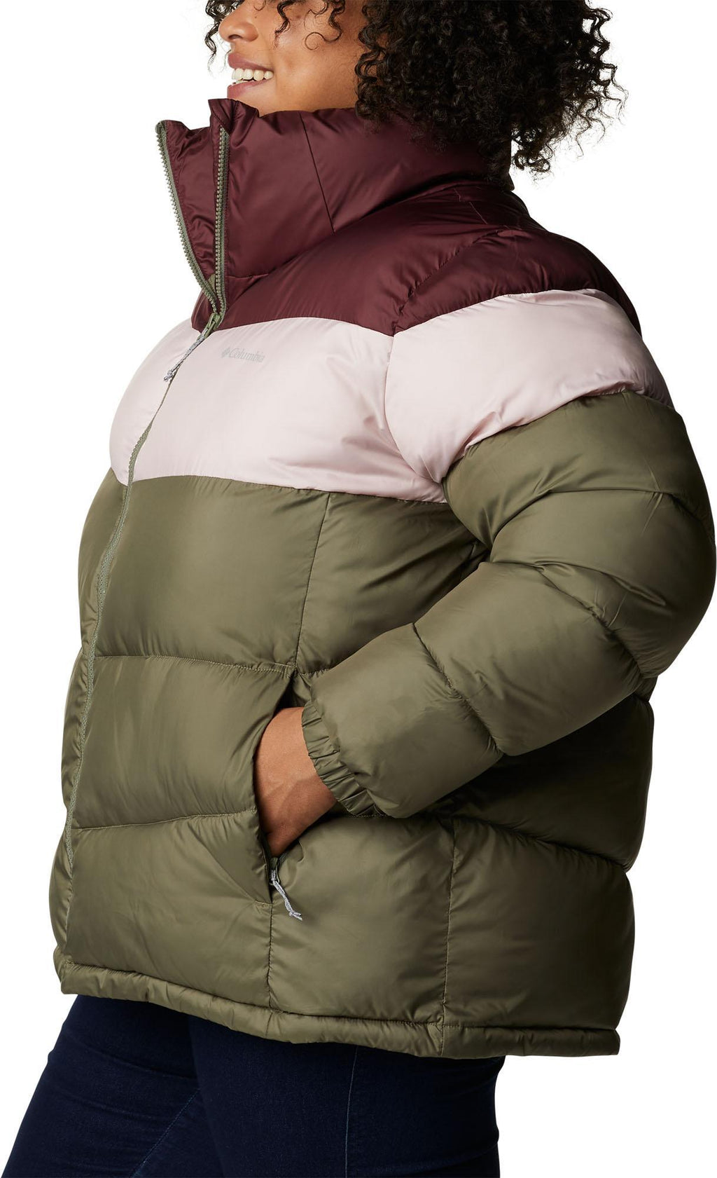 puffect color blocked jacket