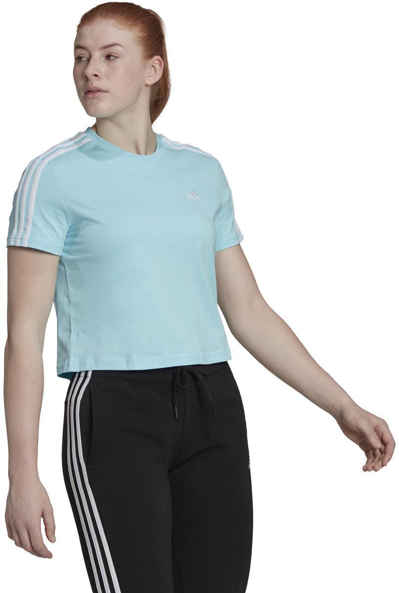 Essentials Loose 3-Stripes Cropped T-shirt