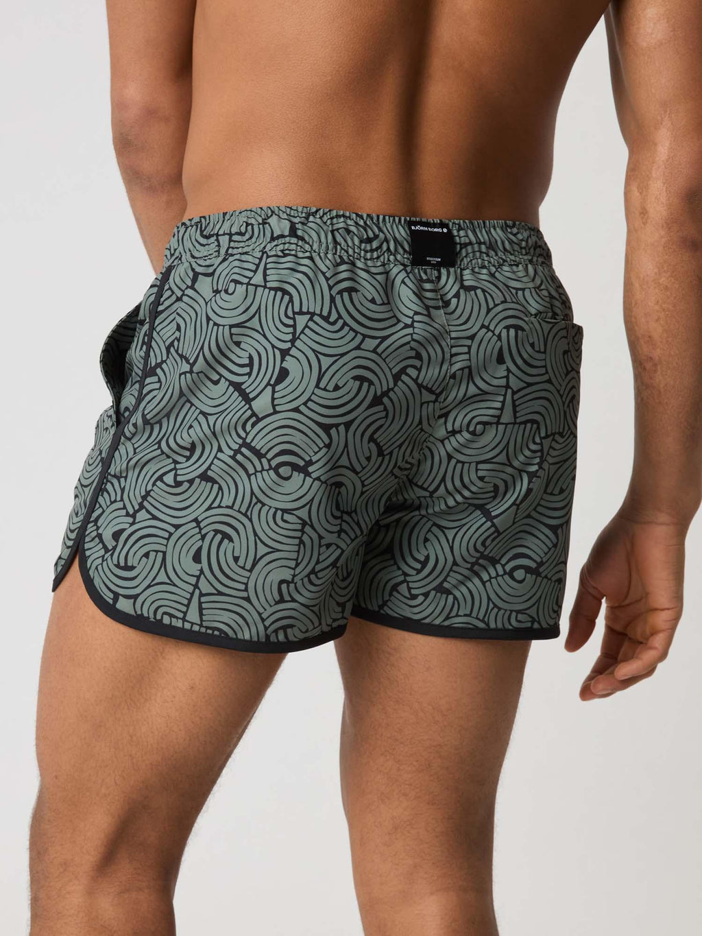Retro Print Swim Shorts