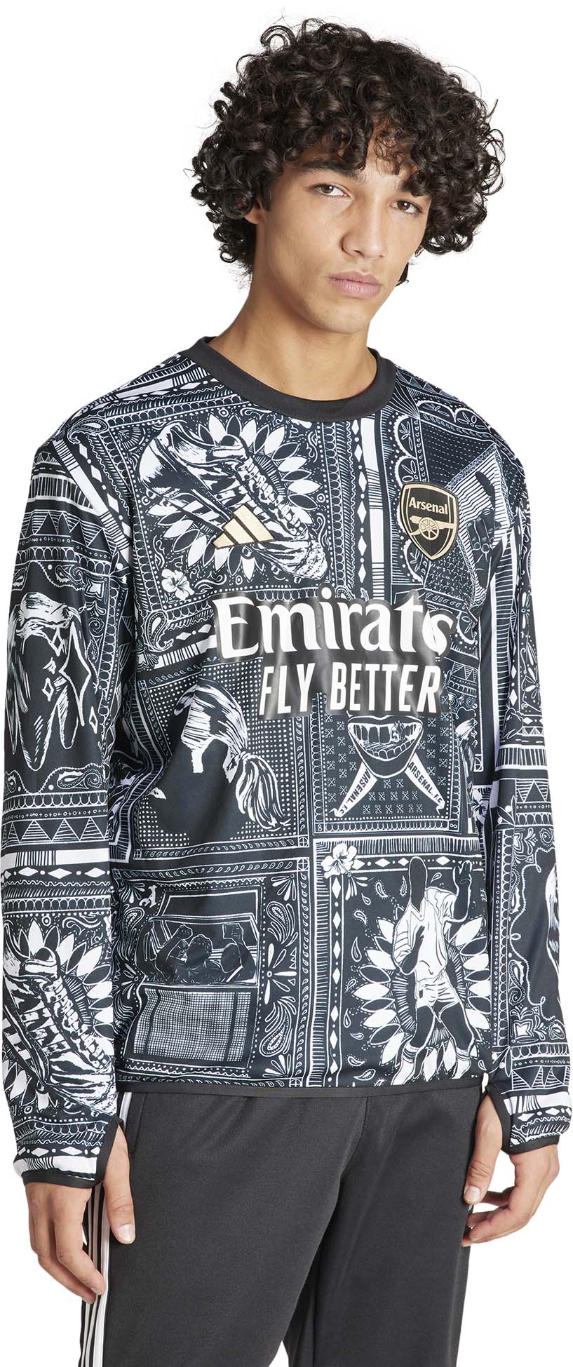 Arsenal Ian Wright Pre-Match Warm longsleeve top