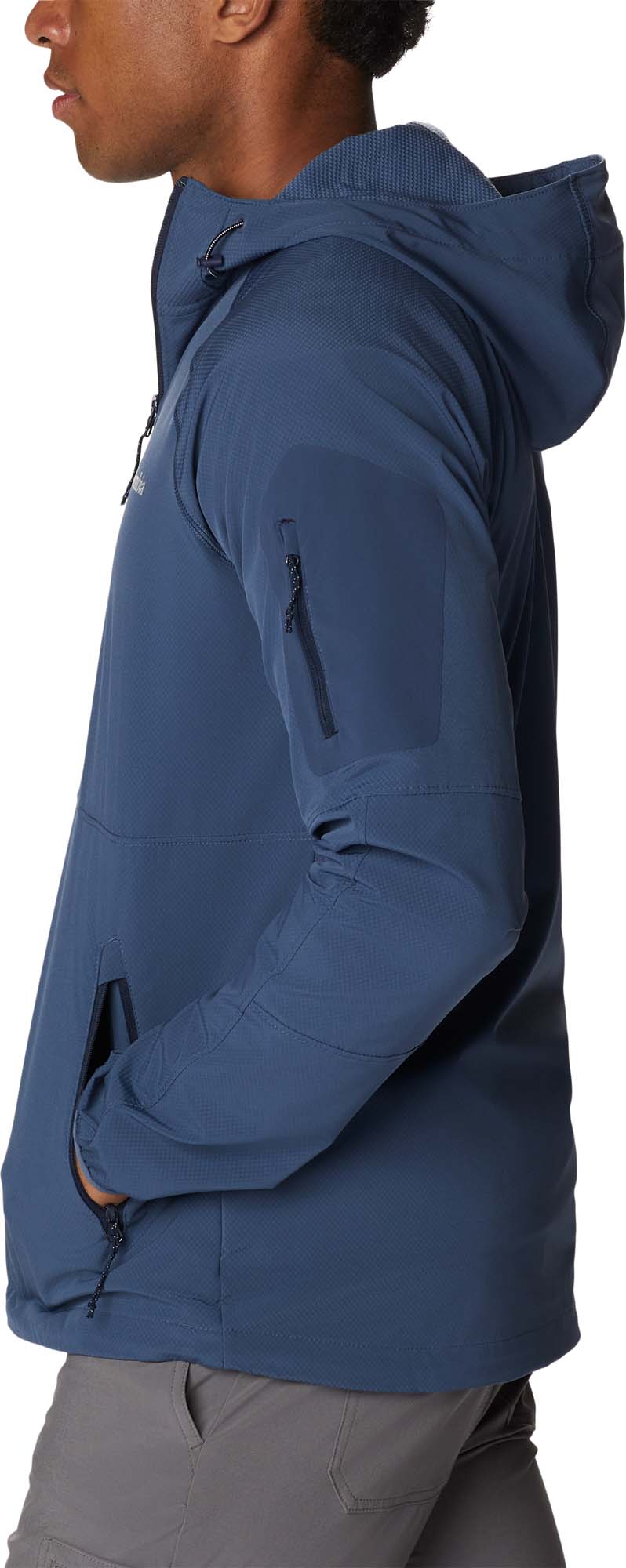 Tall Height Hooded softshelljack