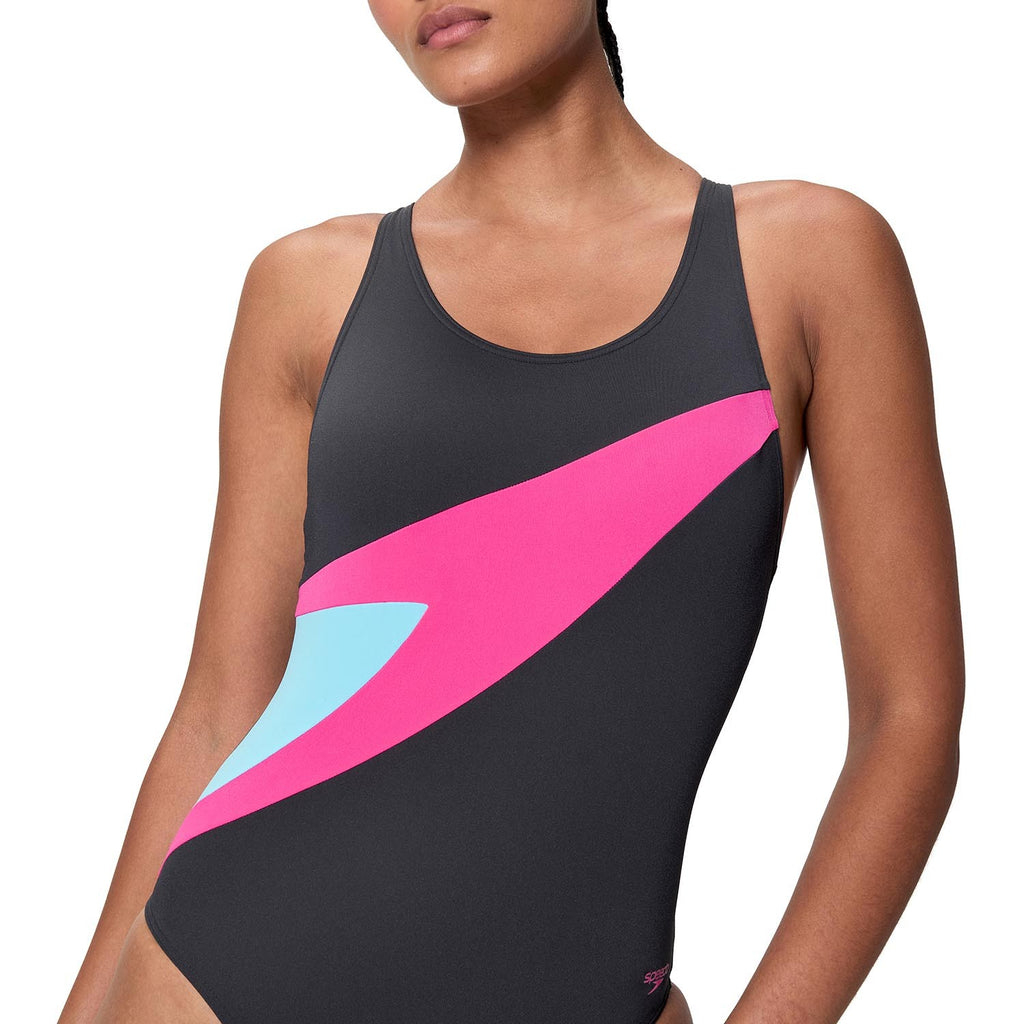 HYPERBOOM BUTTERFLY BACK 1PC BLK/PNK