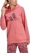 Sportswear Leopard-Print Oversized Hoodie