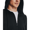 ua armour fleece fz hoodie-blk