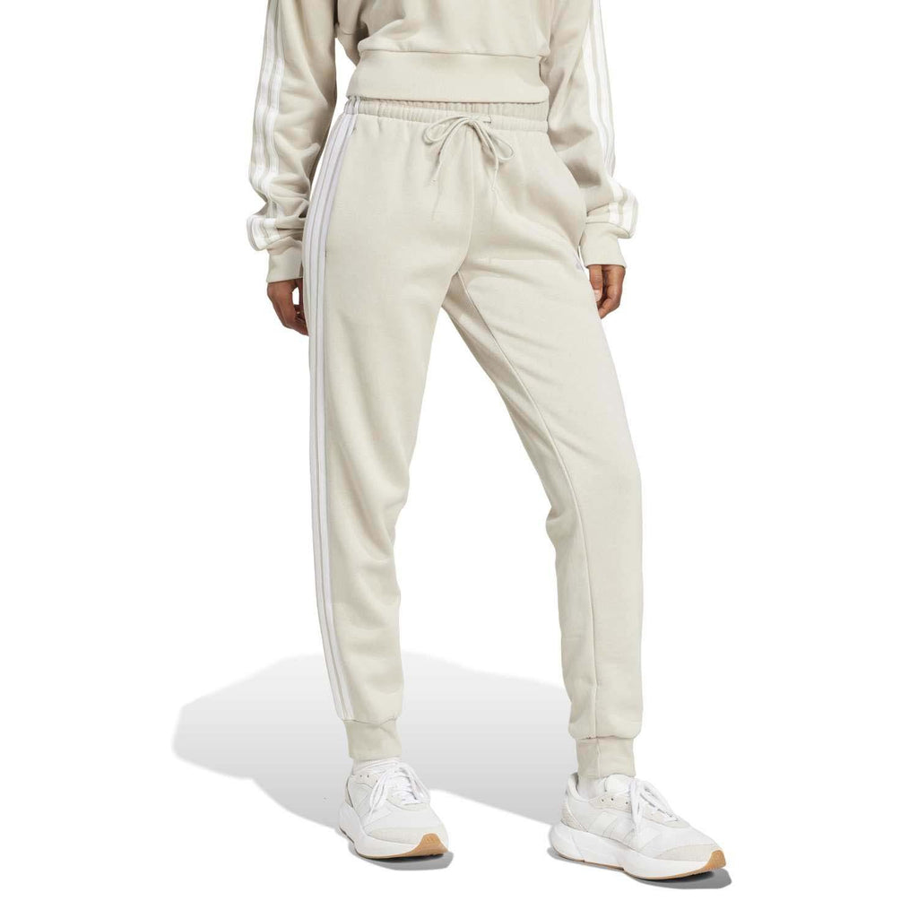 Essentials 3-Stripes Fleece Slim-fit Broek