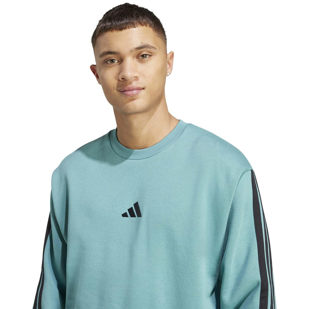 Essentials 3-Stripes Fleece Sweatshirt