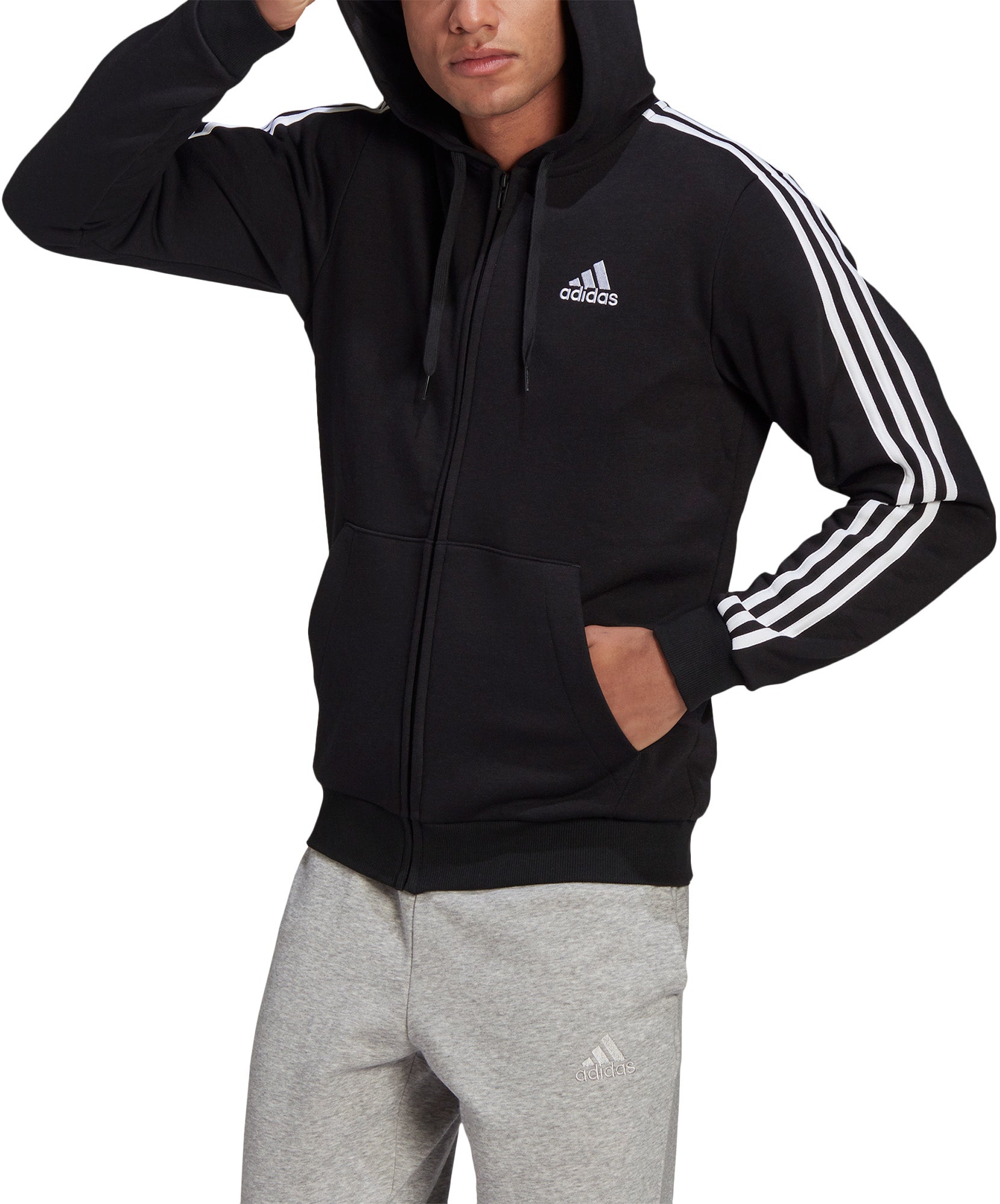 Essentials Fleece 3-Stripes ritshoodie