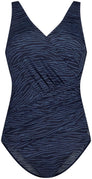 Sift Cup V-neck Zebra Stripe Blue badpak