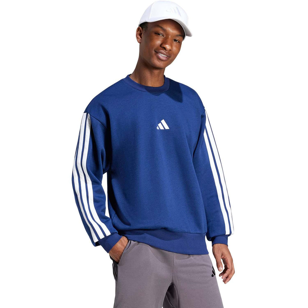 Essentials 3-Stripes Fleece Sweatshirt