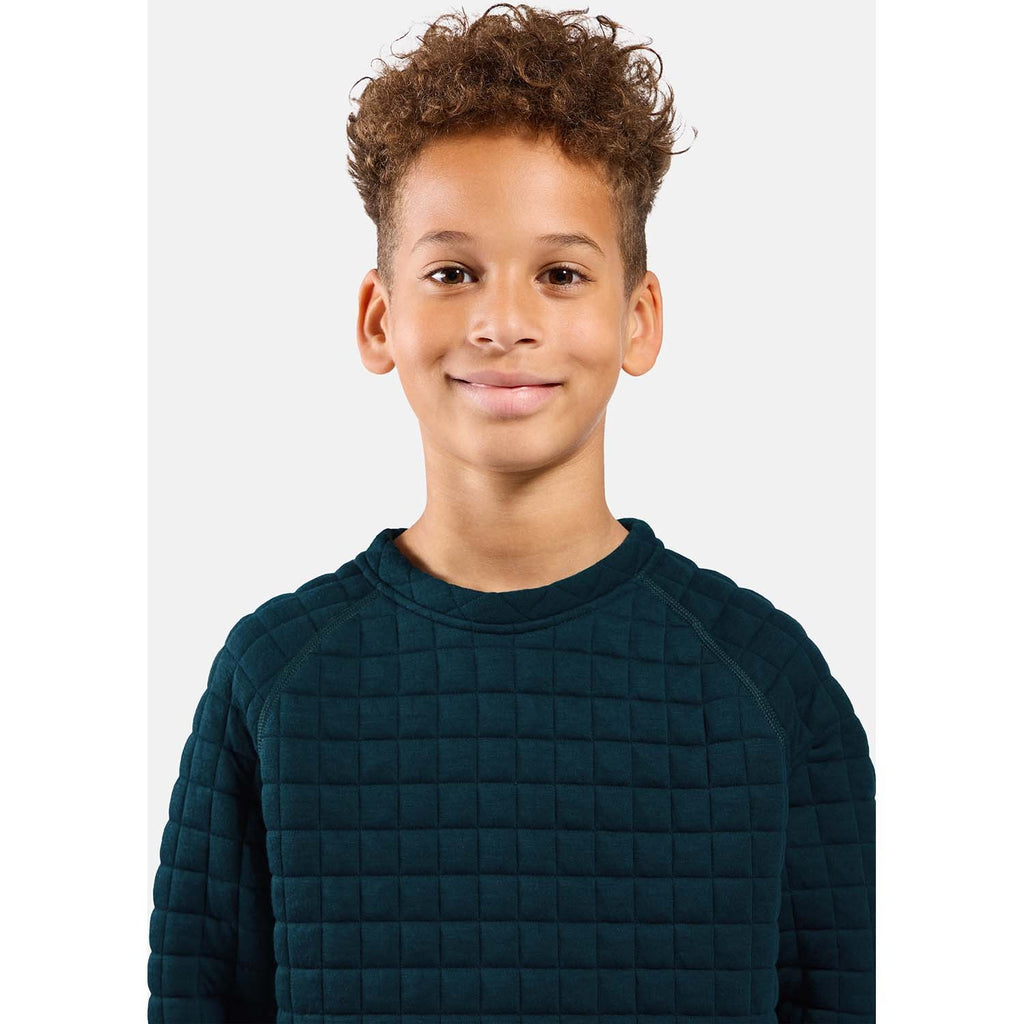 quilted kids base layer shirt
