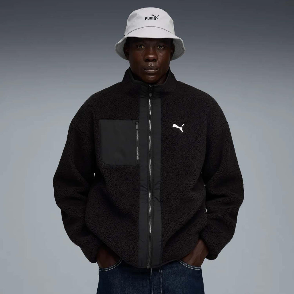 reversible hybrid sherpa jacket