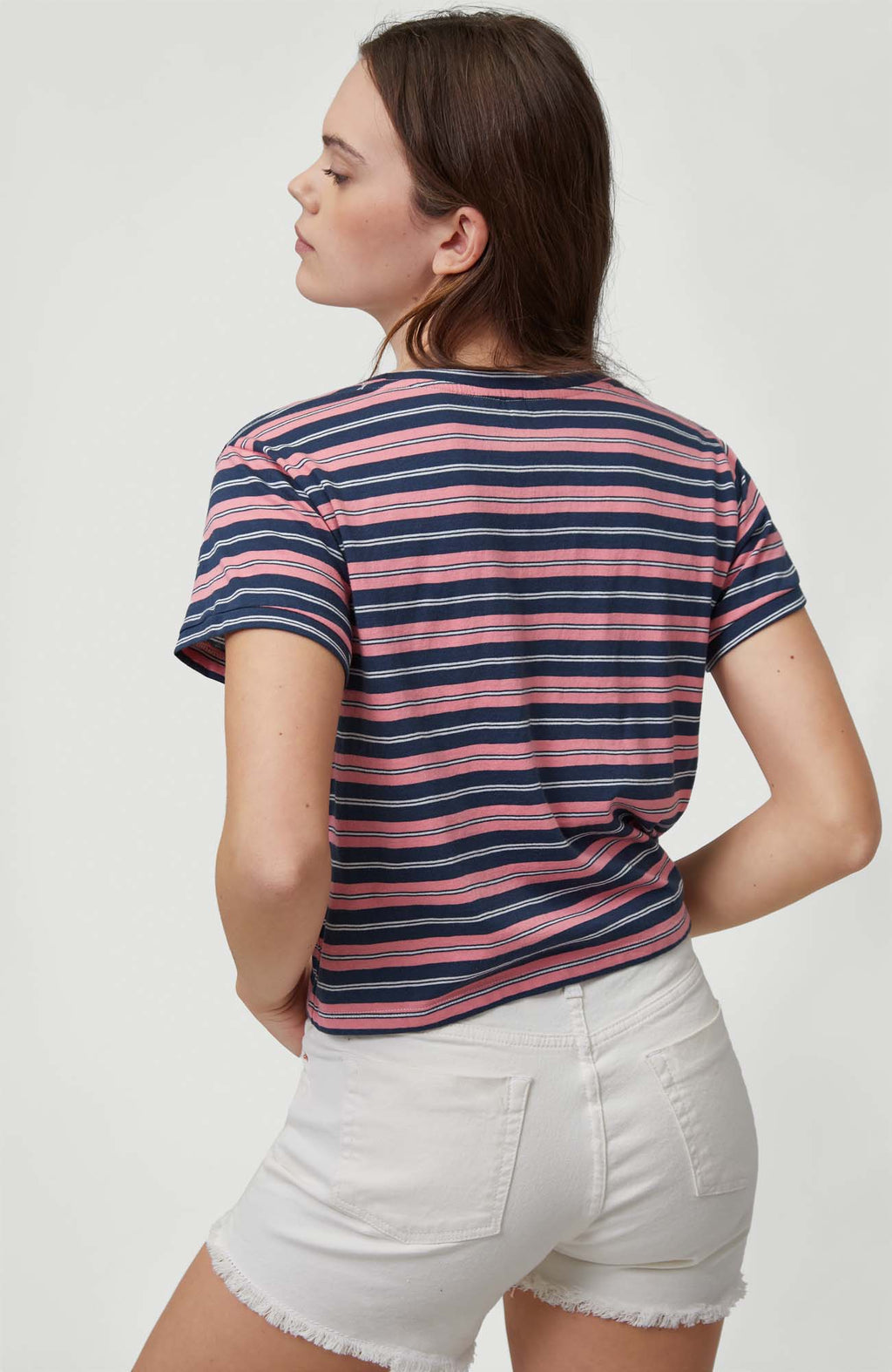 Striped Knotted  shirt