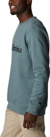 m columbia logo fleece crew