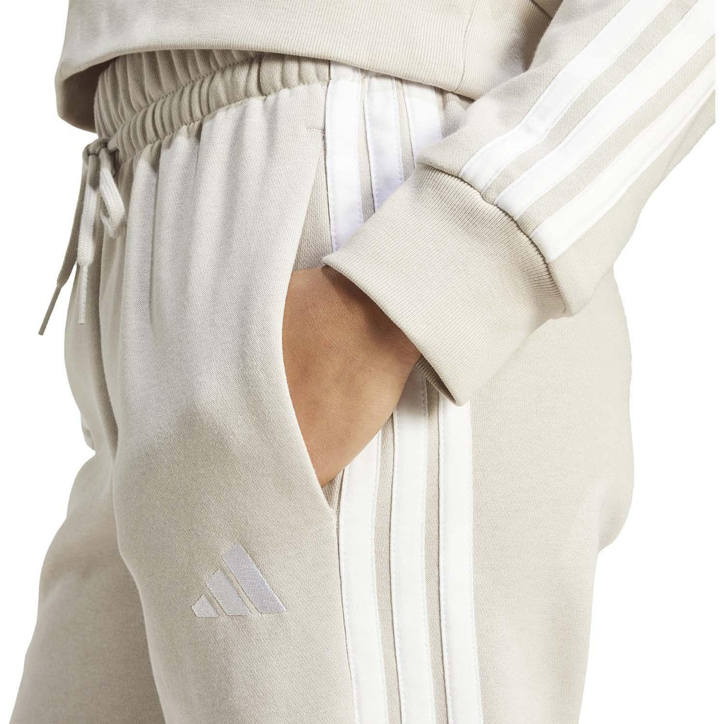 Essentials 3-Stripes Fleece Slim-fit Broek